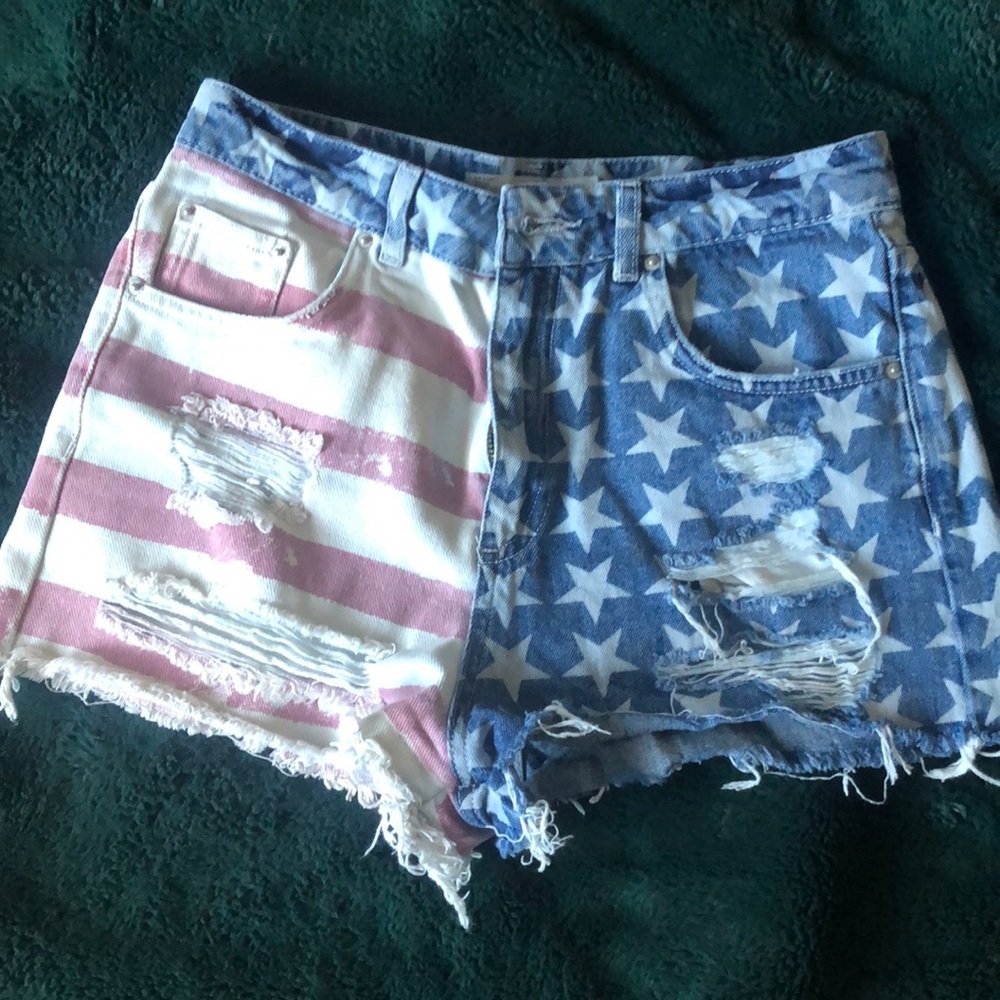 Top shop Moto high waisted shorts